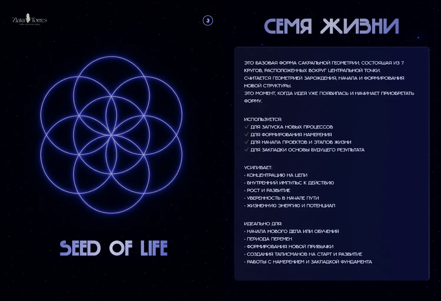 Seed of Life card