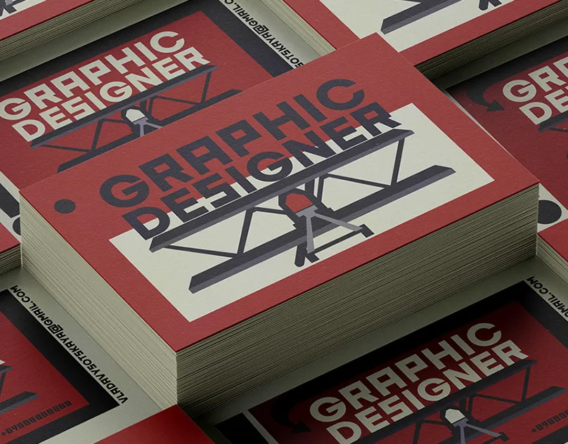 Business card — brutalist