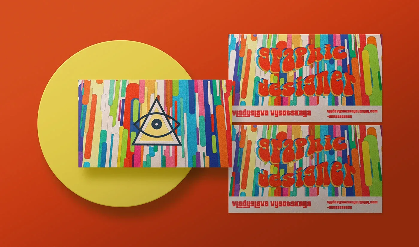 Business card — psychedelic scene